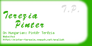 terezia pinter business card