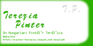 terezia pinter business card